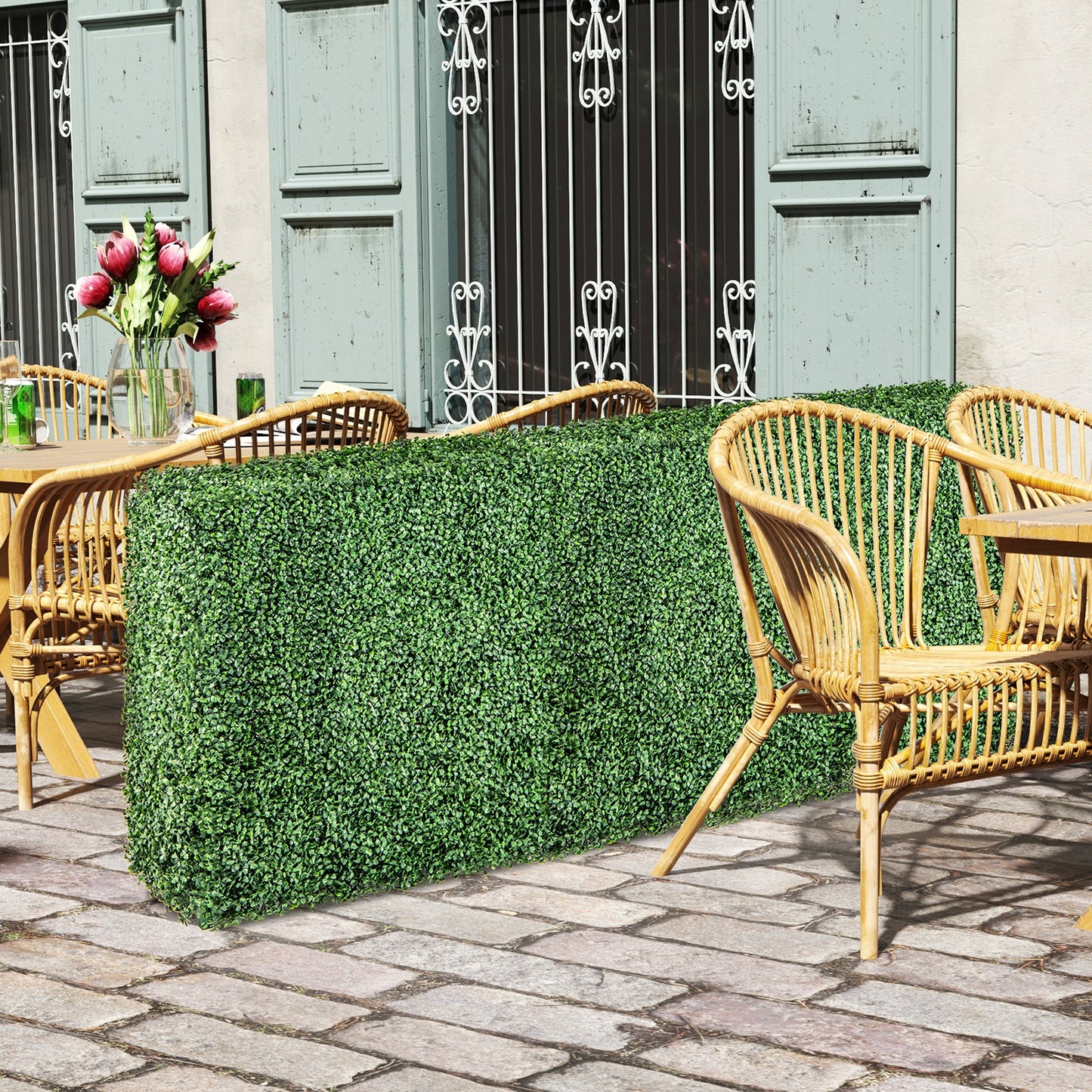 Faux Greenery Room Divider, Privacy Screen, Hedge Wall-S, Green Decorative Fencing & Flooring at Gallery Canada