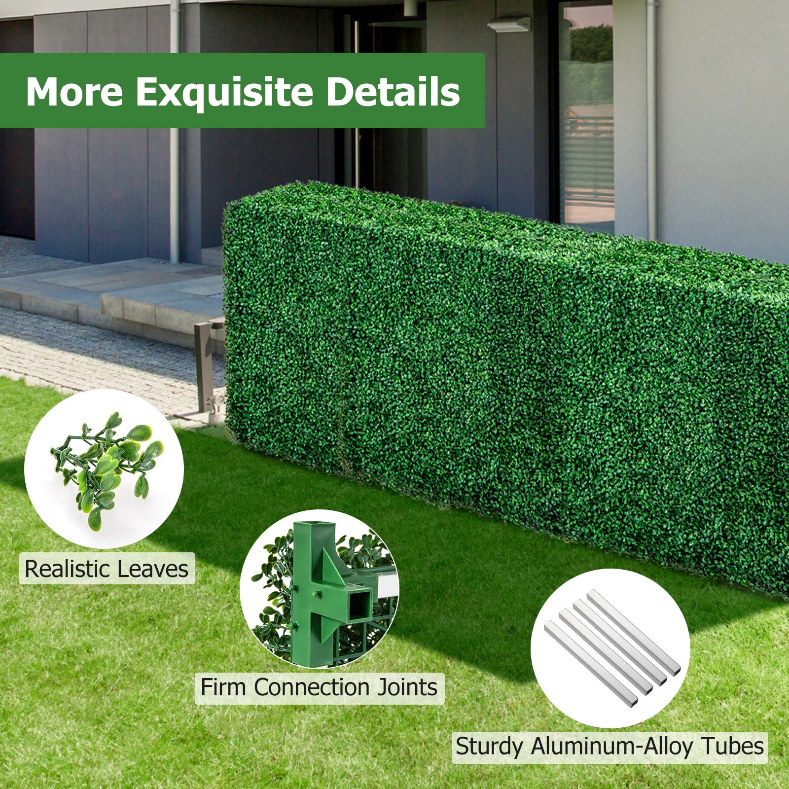 Faux Greenery Room Divider, Privacy Screen, Hedge Wall-S, Green Decorative Fencing & Flooring at Gallery Canada