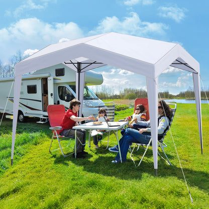 Pop Up Canopy Tent With Wheeled Bag, 8 Stakes 4 Ropes, White Canopies at Gallery Canada