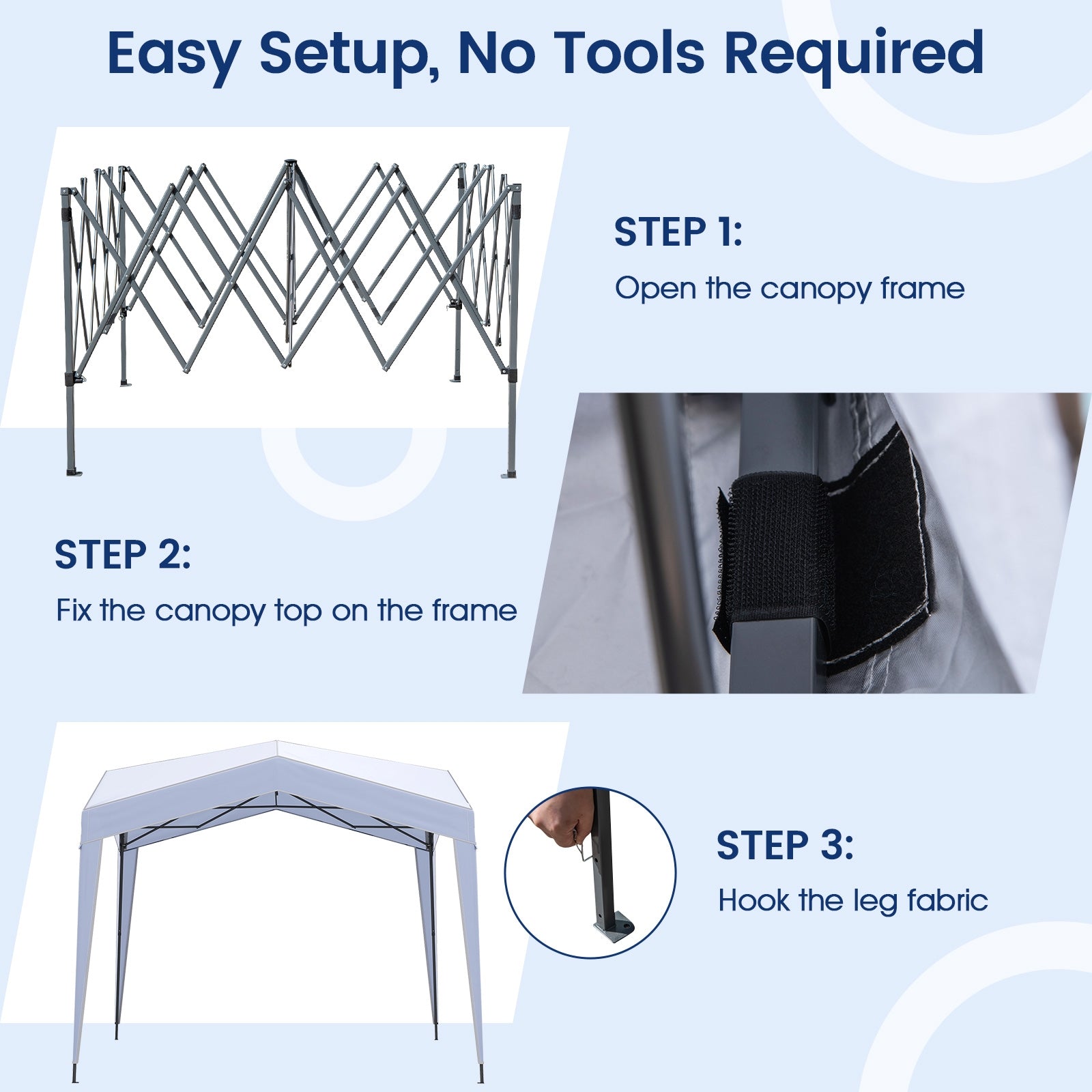 Pop Up Canopy Tent With Wheeled Bag, 8 Stakes 4 Ropes, White Canopies at Gallery Canada