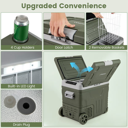 12 Volt Portable Car Refrigerator, 50L Adjustable Range Coolers at Gallery Canada