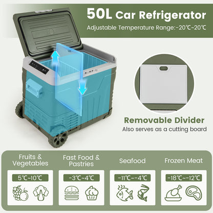 12 Volt Portable Car Refrigerator, 50L Adjustable Range Coolers at Gallery Canada