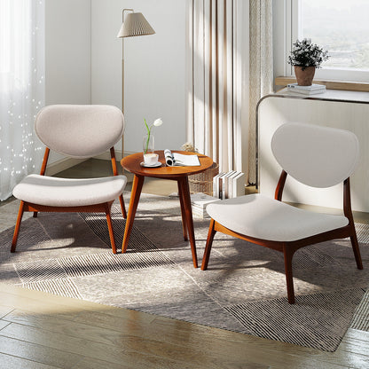 Accent Chairs Set Of 2 With Side Table, Solid Wood Frame, Beige Accent Chairs at Gallery Canada