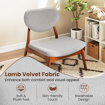 Accent Chairs Set of 2 with Side Table, Solid Wood Frame, Gray Accent Chairs at Gallery Canada