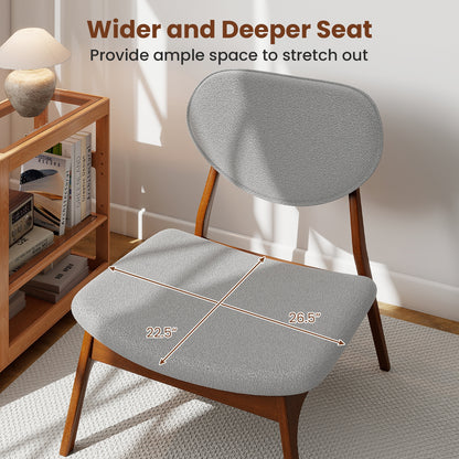 Accent Chairs Set of 2 with Side Table, Solid Wood Frame, Gray Accent Chairs at Gallery Canada