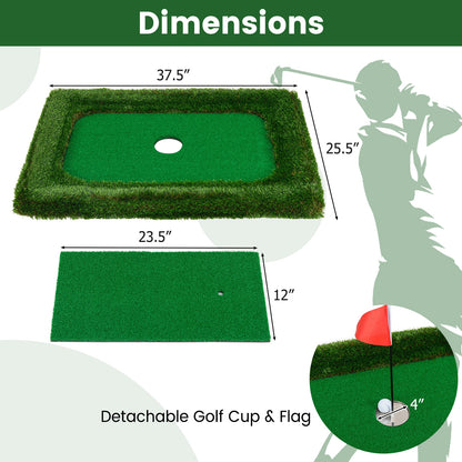 37.5 x 25.5 Inch Floating Golf Green, Pool Chipping Mat, Green Golf at Gallery Canada