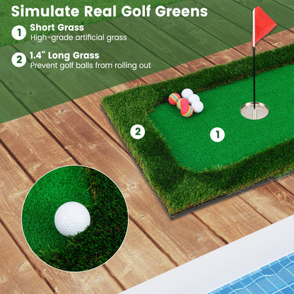 Floating Golf Green For Pool, 6 Golf Balls And Flag, Green Golf at Gallery Canada