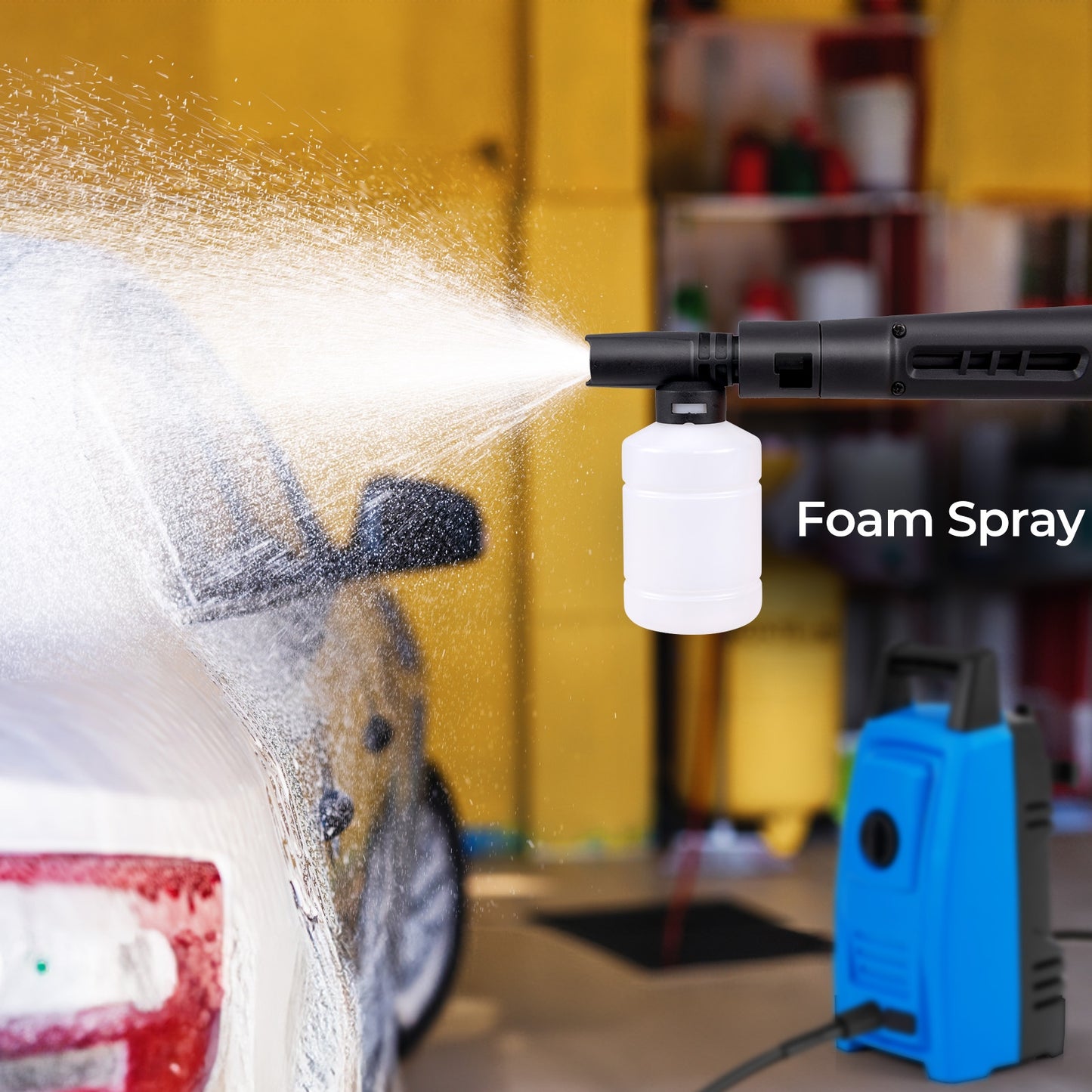 1900 PSI 1.8 GPM Electric Pressure Washer, 4 Quick Connect Nozzles, Blue Washing Machines at Gallery Canada