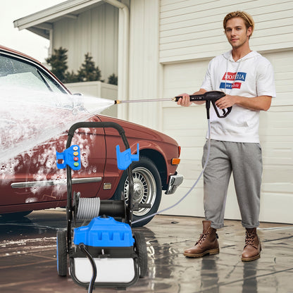 2300 PSI 1.8 GPM Electric Pressure Washer, Wheels, 5 Nozzles, Blue Washing Machines at Gallery Canada