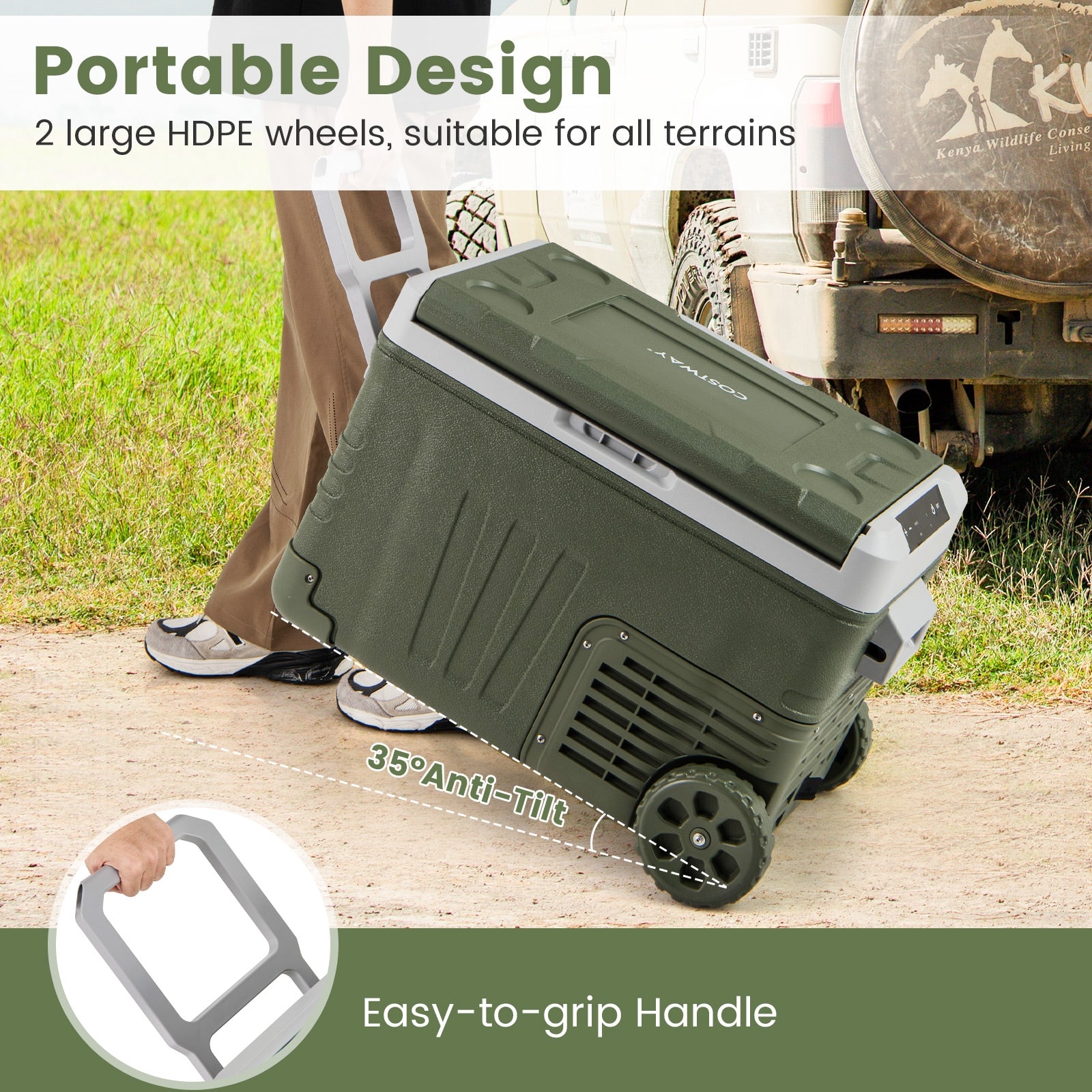 12 Volt Car Refrigerator, Portable Car Fridge, Adjustable Range, 35L Coolers at Gallery Canada