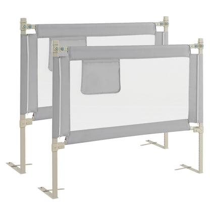 Toddler Bedrail With Side Pocket, 24 Adjustable Heights, Gray Bed Rails at Gallery Canada