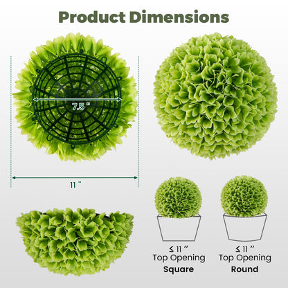 Artificial Plant Topiary Balls, Faux Boxwood, Green Faux Plants at Gallery Canada