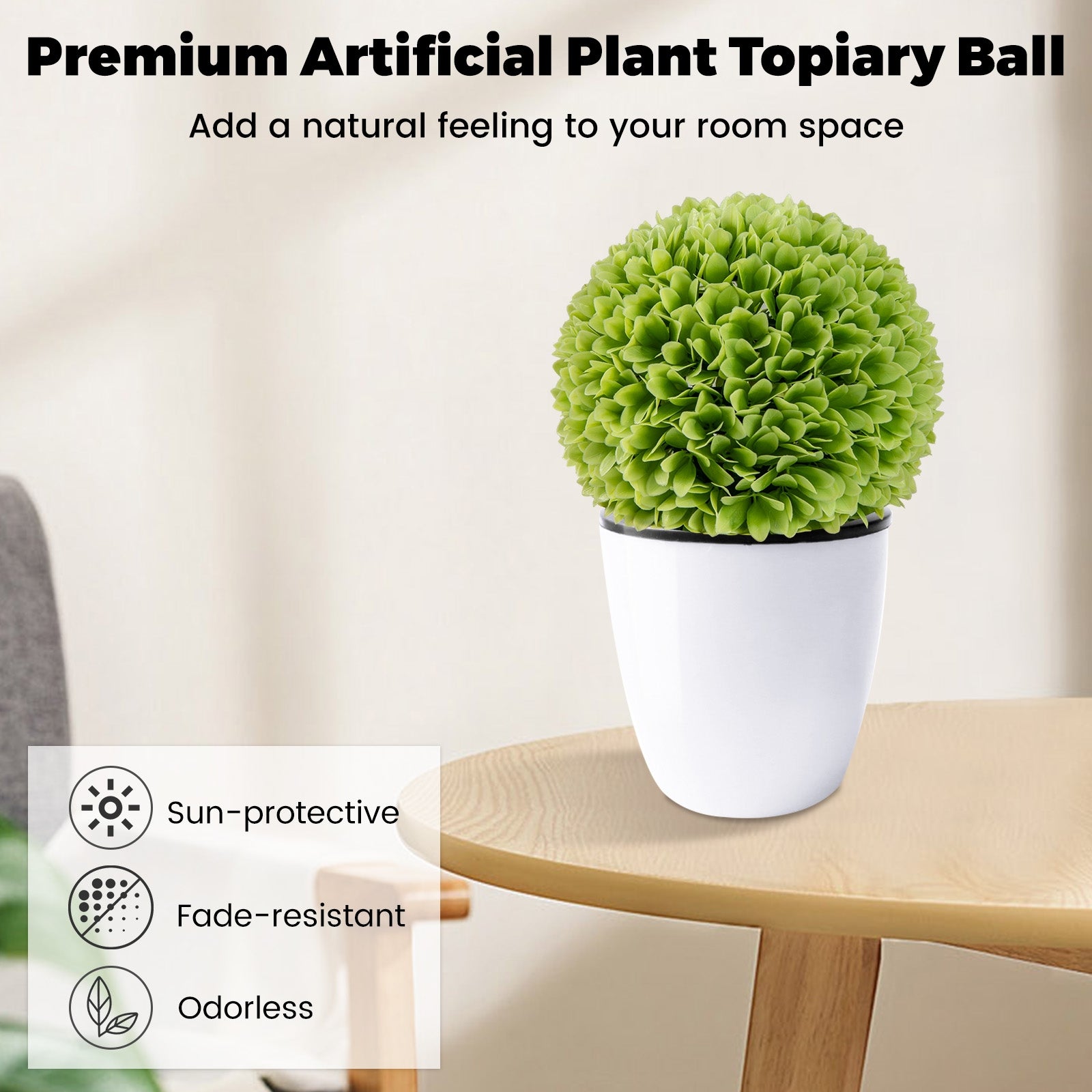 Artificial Plant Topiary Balls, Faux Boxwood, Green Faux Plants at Gallery Canada