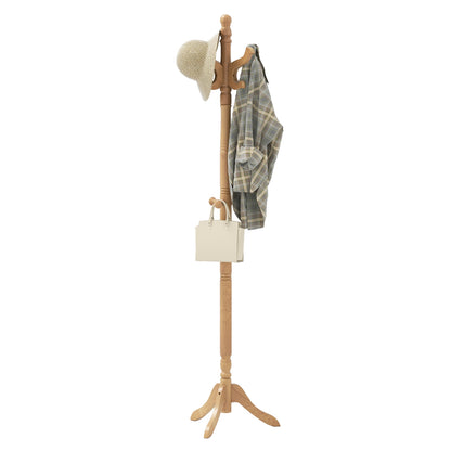 Solid Wood Hall Tree, 11 Hooks, 3 Height Options, Natural Coat Racks & Hall Trees at Gallery Canada