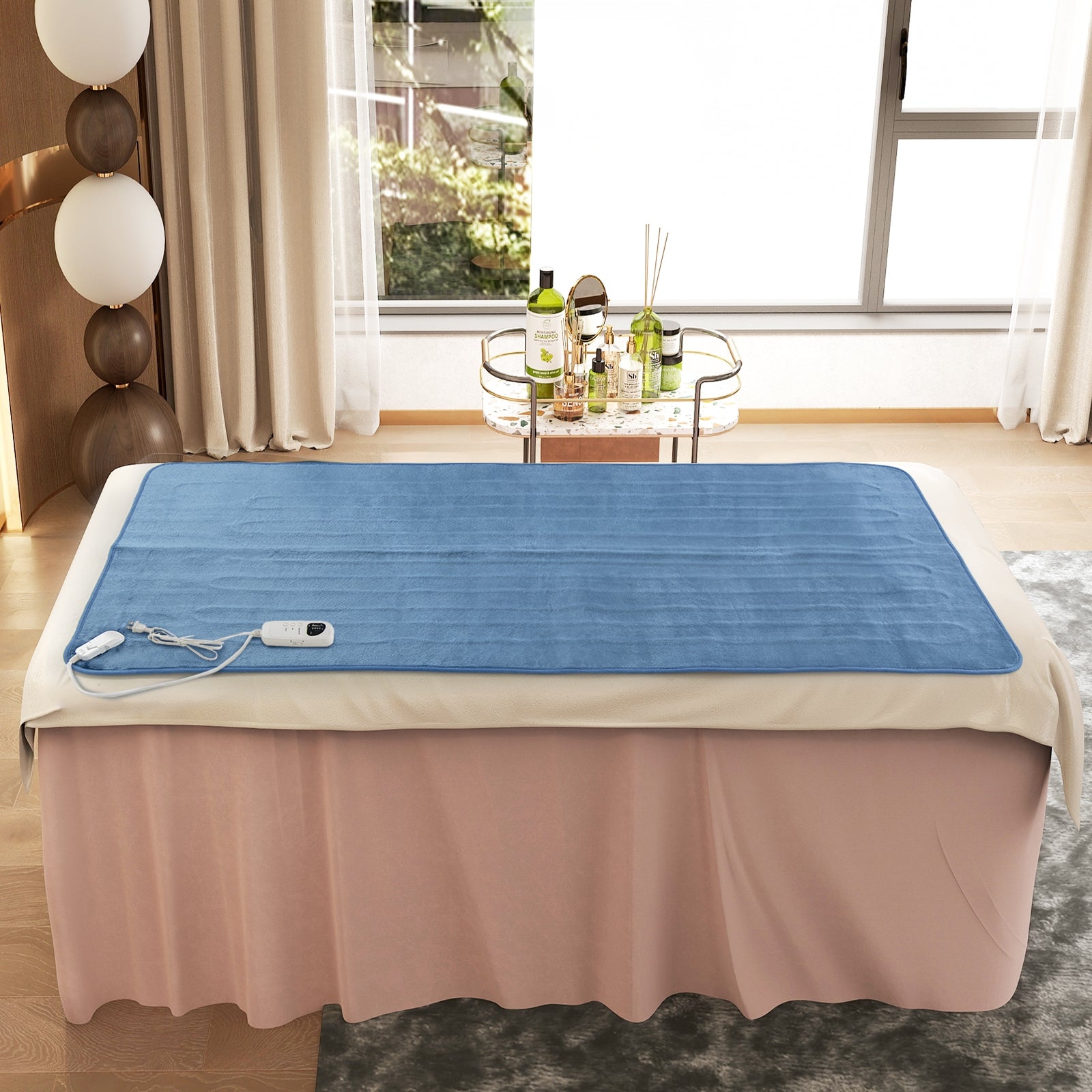 Electric Heated Mattress Pad, 5 Heating Levels, Blue Bedroom at Gallery Canada