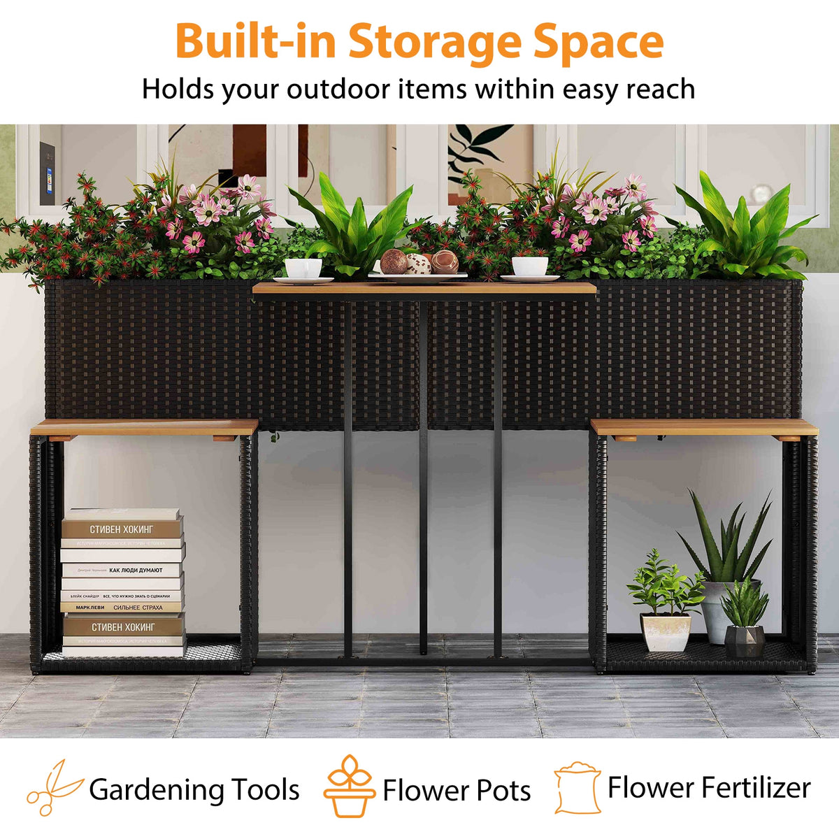 Patio Furniture Set With Raised Garden Bed, Black Patio Furniture Sets at Gallery Canada