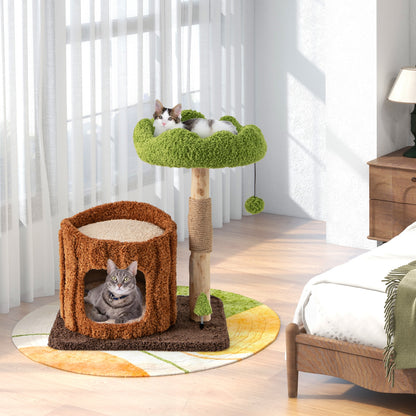 Multifunctional Cat Tree With Scratching Posts, Top Perch, Brown Cat Trees Condos & Scratchers at Gallery Canada