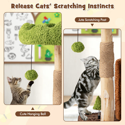 Multifunctional Cat Tree With Scratching Posts, Top Perch, Brown Cat Trees Condos & Scratchers at Gallery Canada
