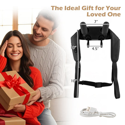 Neck Shoulder Massager, 2 Heat Levels, Pain Relief, Black Spa & Salon at Gallery Canada