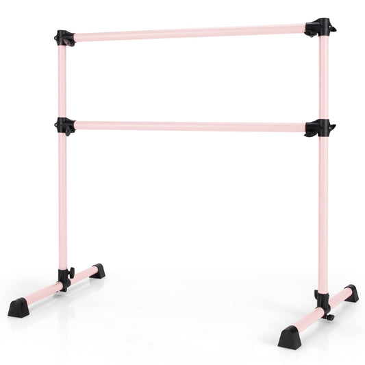 4 Feet Ballet Barre, Adjustable Height, Pink Yoga Accessories Pink at Gallery Canada