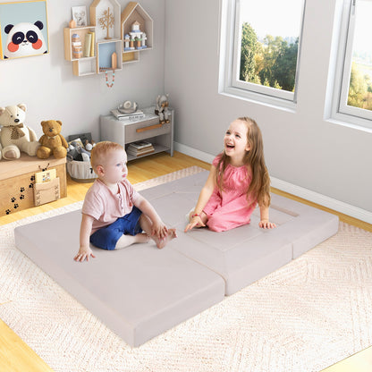 9-Piece Climb And Crawl Foam Playset, Beige Baby Gyms & Playmats at Gallery Canada