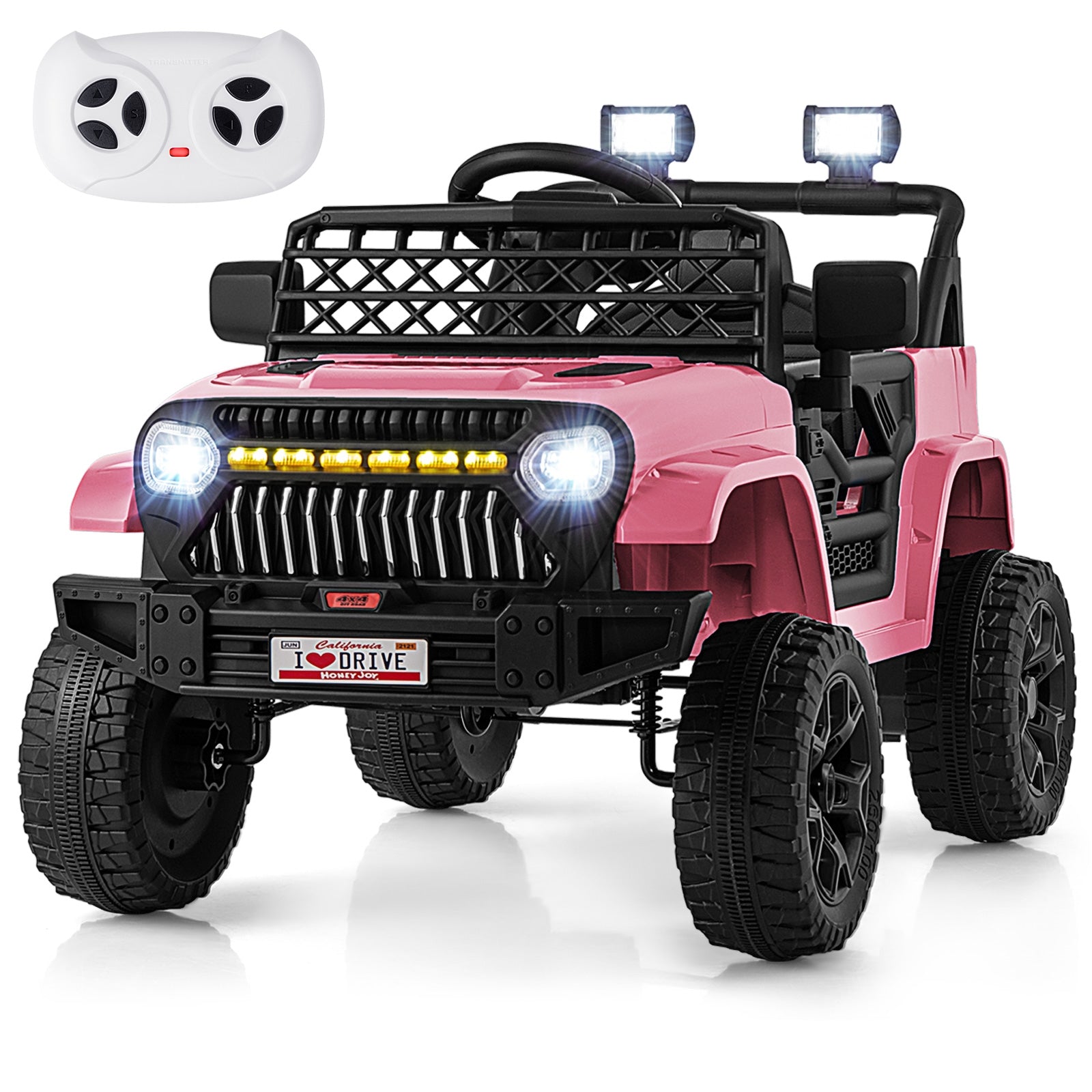 12V Kids Ride On Truck, With Remote And Music, Pink Powered Ride On Toys at Gallery Canada
