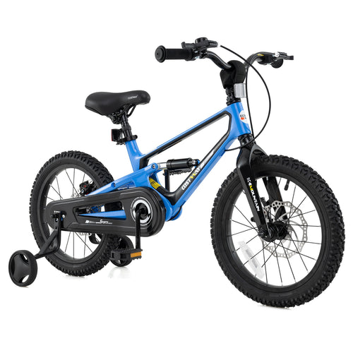 16 Inch Kids Bike, Adjustable, Shock Absorber, Bell, Blue