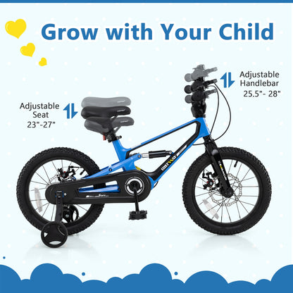 16 Inch Kids Bike, Adjustable, Shock Absorber, Bell, Blue Kids Bike at Gallery Canada