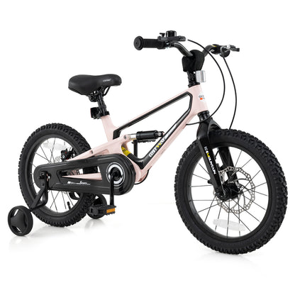 16 Inch Kids Bike with Training Wheels, Ages 4 to 7, Pink Kids Bike at Gallery Canada