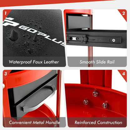 Rolling Mechanic Stool, Removable Padded Seat, Drawers Garages at Gallery Canada