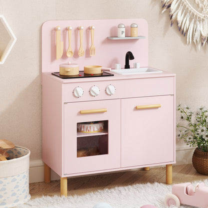 Kids Kitchen Playset With Cooking Accessories, White Play Kitchen Sets at Gallery Canada