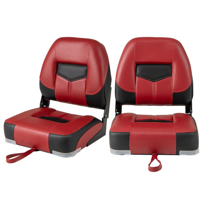 Set Of 2 Folding Low Back Fishing Boat Seats, Red Swimming at Gallery Canada