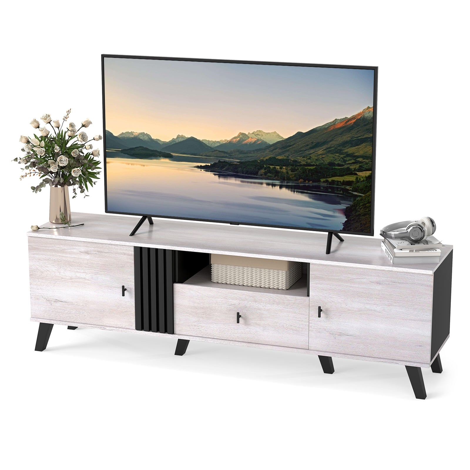 Mid Century Modern TV Stand, 80
