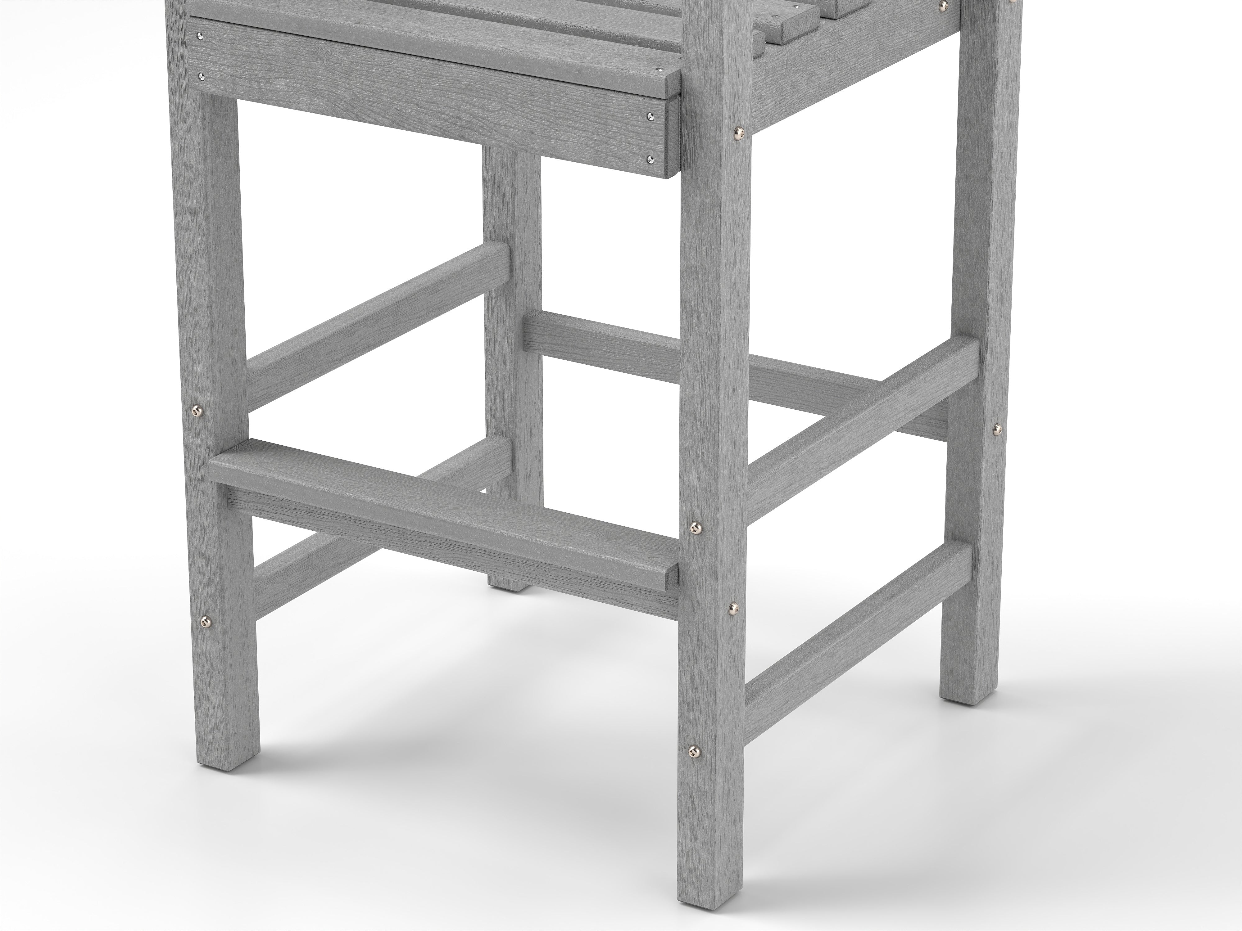 HDPE Adirondack Patio Bar Chairs Set of 2, Gray Adirondack Chairs at Gallery Canada
