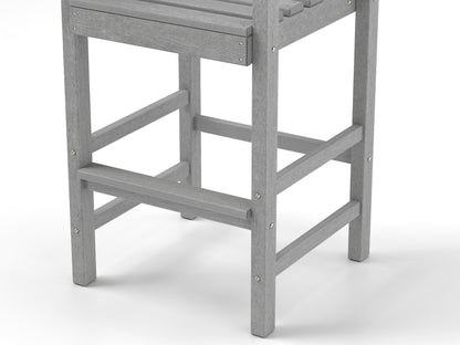 HDPE Adirondack Patio Bar Chairs Set of 2, Gray Adirondack Chairs at Gallery Canada