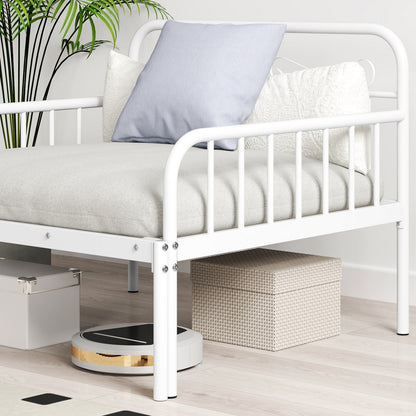 Extendable Metal Daybed To Twin Size Bed, White Bunk Bed Frame at Gallery Canada