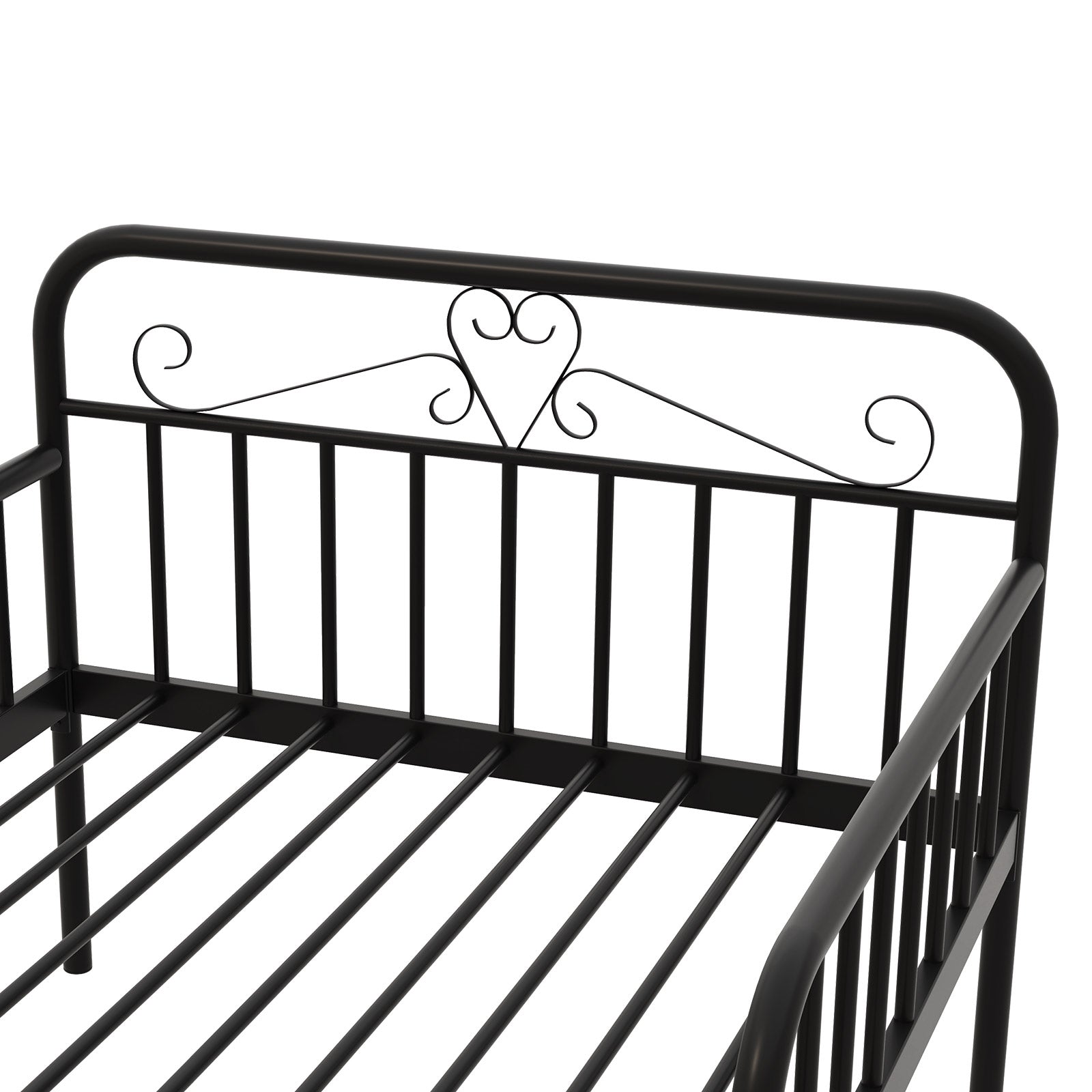 Extendable Metal Daybed To Twin Size, With Guardrails And Armrests, Black Bunk Bed Frame at Gallery Canada
