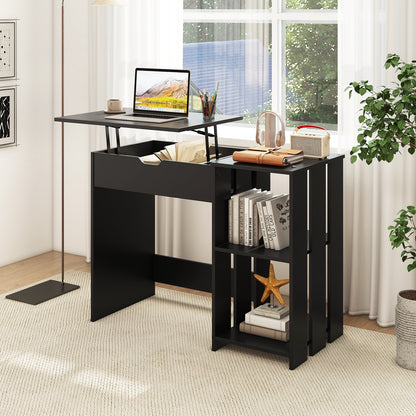 Computer Desk With Hidden Compartment, Black Computer Desks at Gallery Canada
