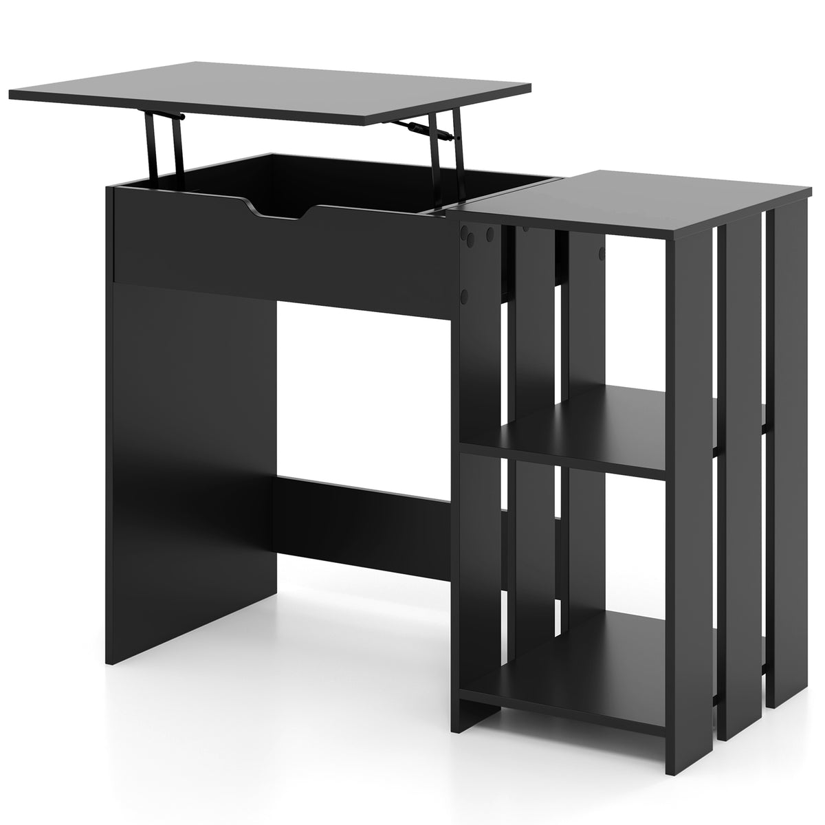 Computer Desk With Hidden Compartment, Black Computer Desks at Gallery Canada