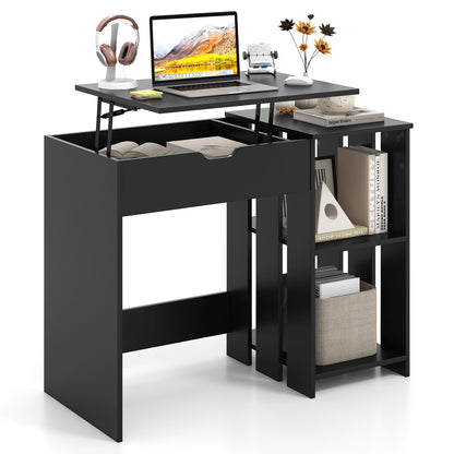 Computer Desk With Hidden Compartment, Black Computer Desks at Gallery Canada