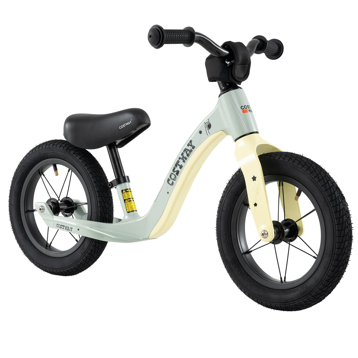 12-Inch Balance Bike, Adjustable Seat, Rotatable Handlebar, Green Balance Bikes at Gallery Canada