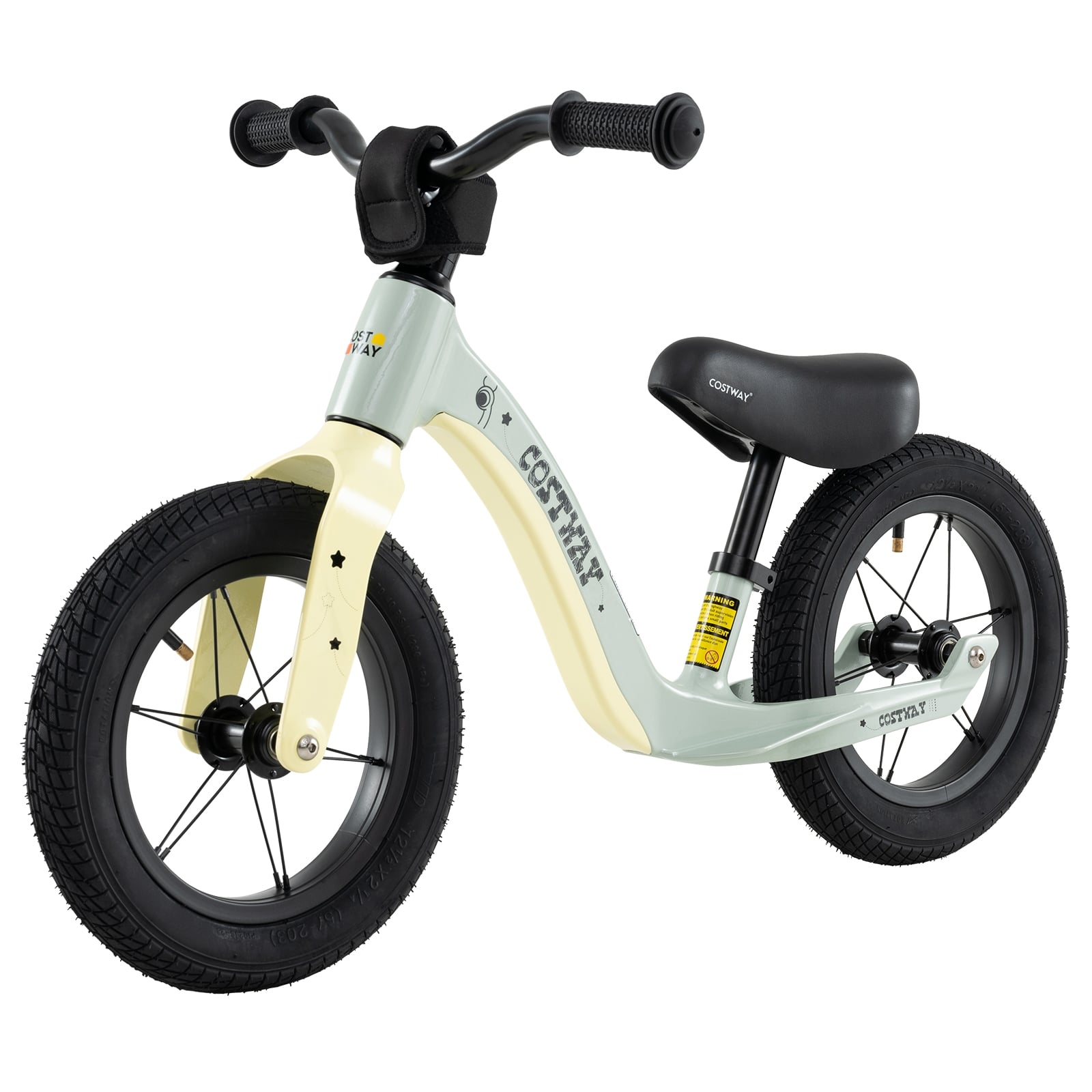 12-Inch Balance Bike, Adjustable Seat, Rotatable Handlebar, Green Balance Bikes at Gallery Canada