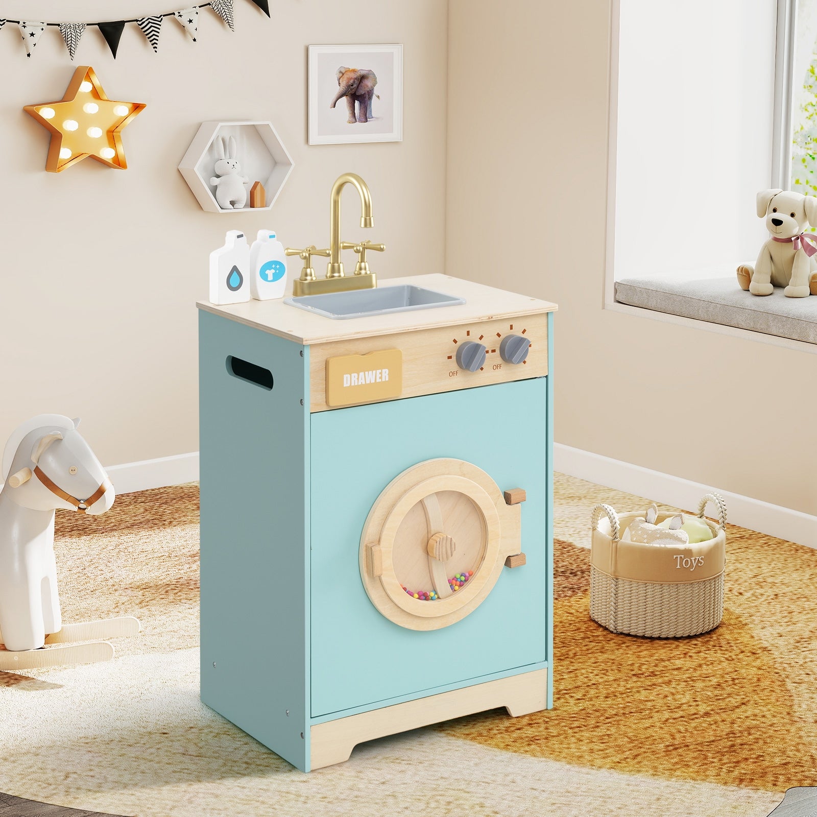 Kids Washer Playset Toy Washing Machine, Blue Pretend Toys at Gallery Canada