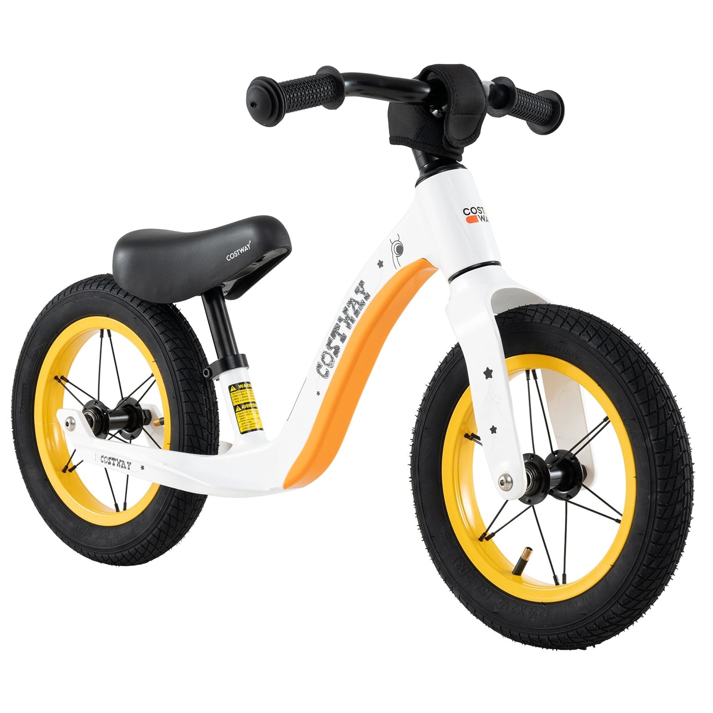 12-Inch Balance Bike, Adjustable Seat, Rotatable Handlebar, White Balance Bikes at Gallery Canada