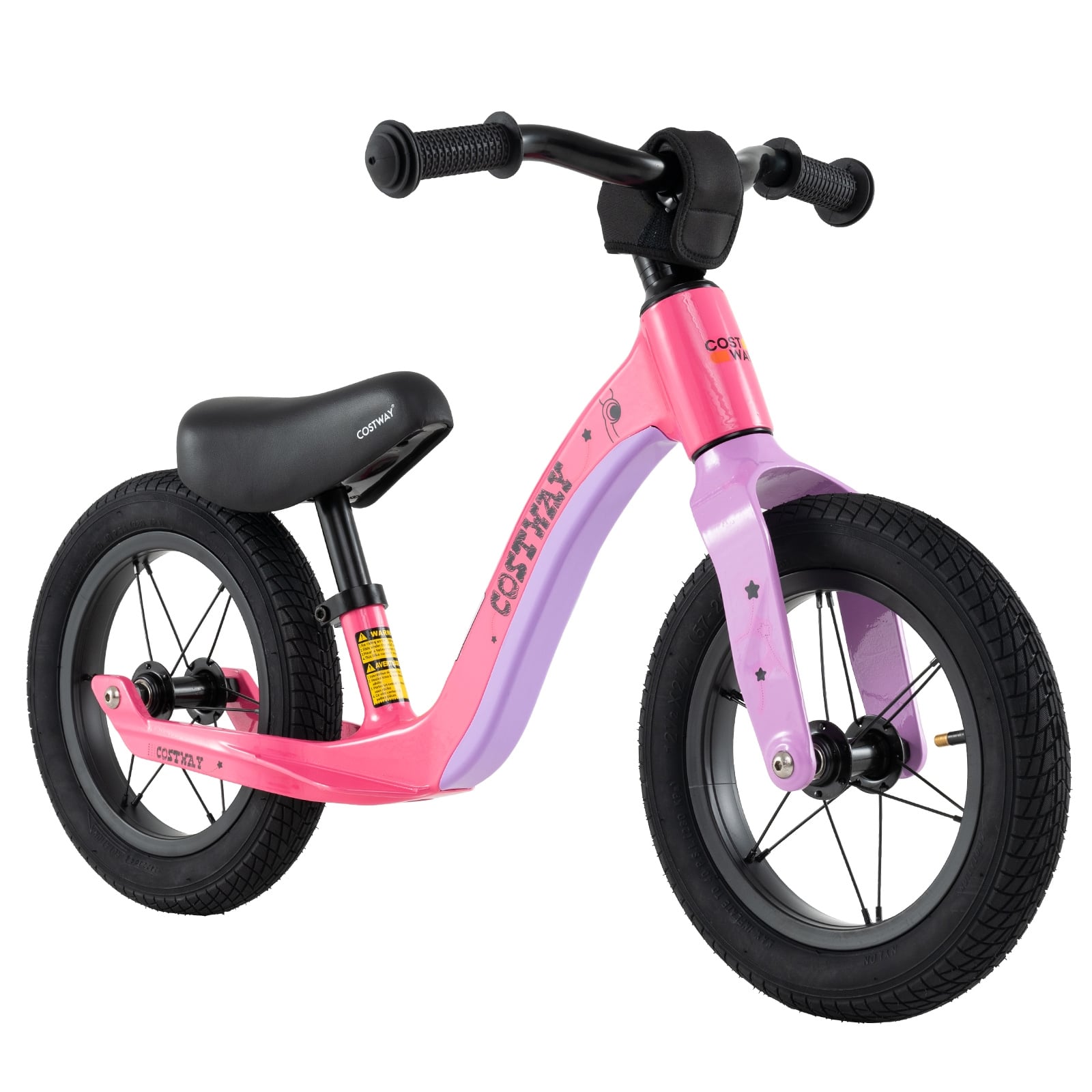 12-Inch Balance Bike, Adjustable Seat, Rotatable Handlebar, Pink Balance Bikes at Gallery Canada