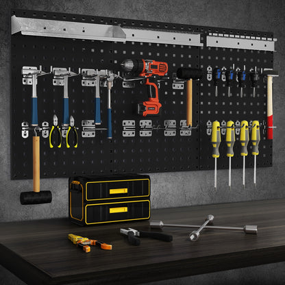 Wall Mounted Pegboard Kit, 3 Pegboards, Garage Workshop, Black Garages at Gallery Canada