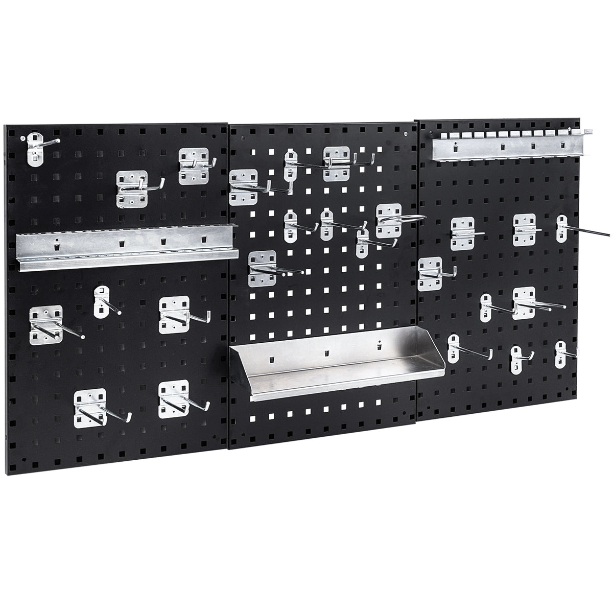 Wall Mounted Pegboard Kit, 3 Pegboards, Garage Workshop, Black Garages Black at Gallery Canada