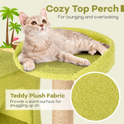 71 Inch Cat Tree, Multi-Level Beach-Themed Kitten Tower, Multicolor Cat Trees Condos & Scratchers at Gallery Canada