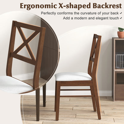 Upholstered Side Dining Chairs, Set of 2, Brown Dining Chairs at Gallery Canada