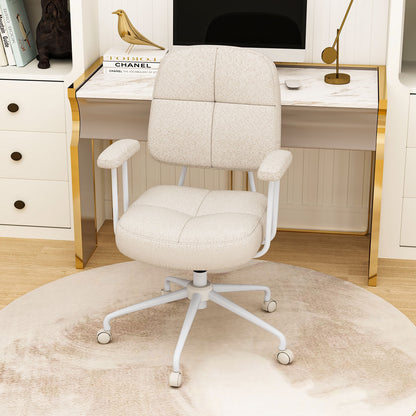 Upholstered Task Office Chair, Beige Leisure Chairs at Gallery Canada